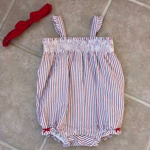 Janie and Jack baby girls one piece bubble